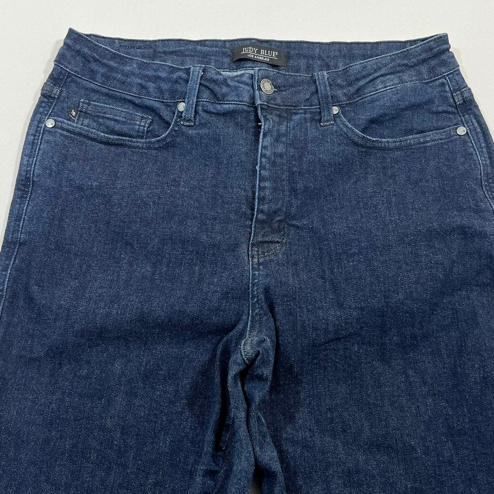 Judy Blue Skinny Jeans High Rise Raw Hem Dark Wash Indigo Womens 16W JB88703 DK - Picture 12 of 16